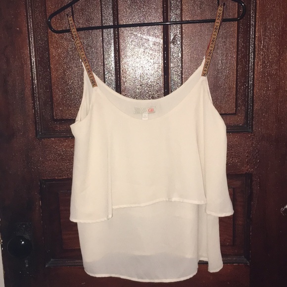 Cream tank top - Picture 1 of 4
